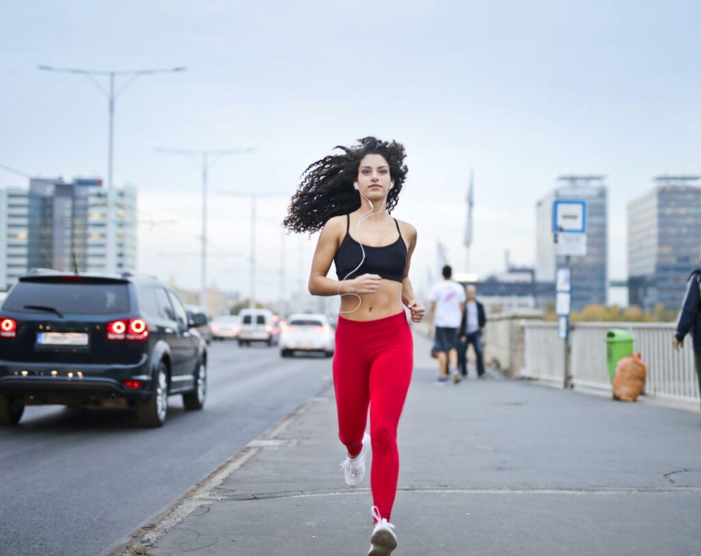 woman running