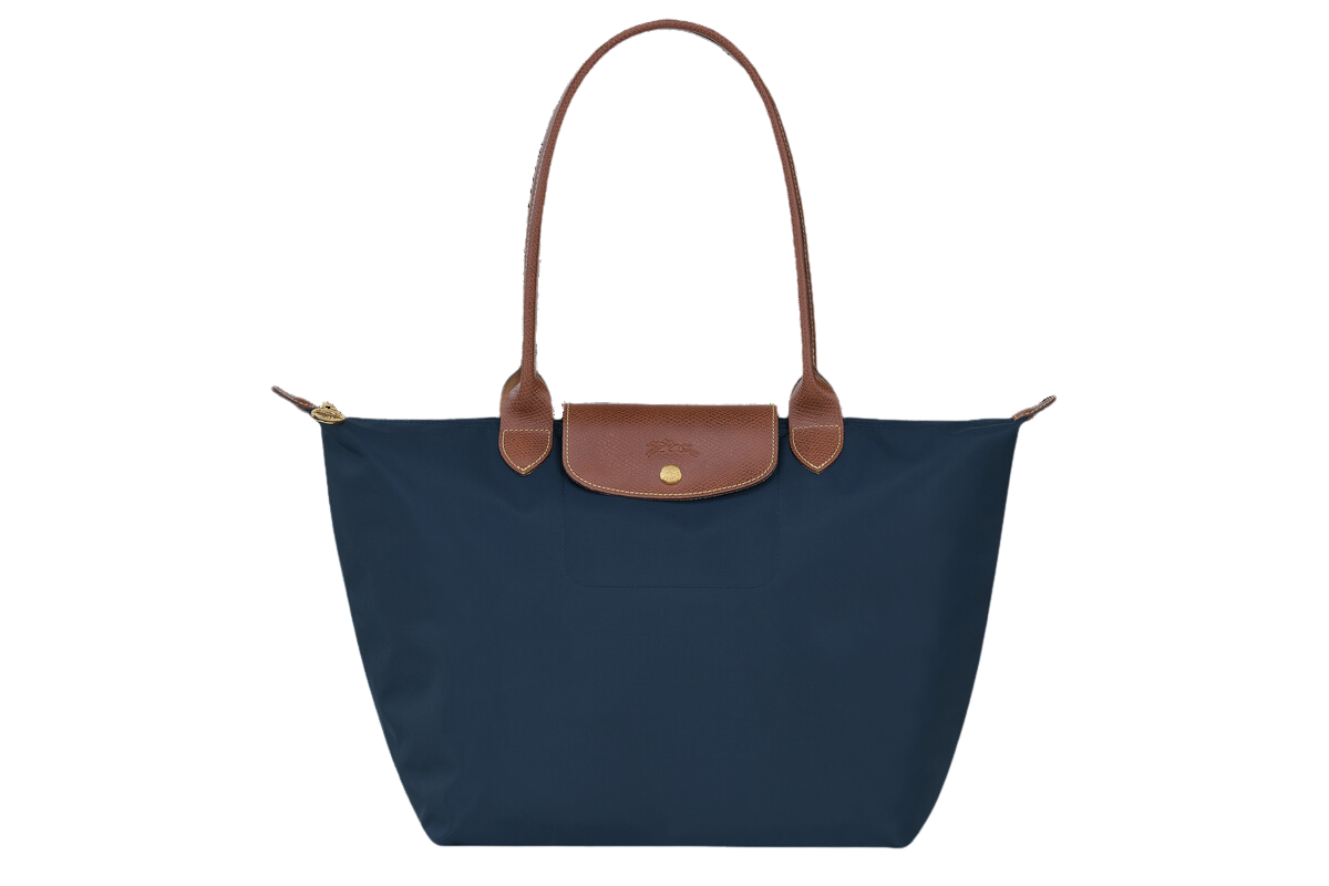 longchamp blue tote bag