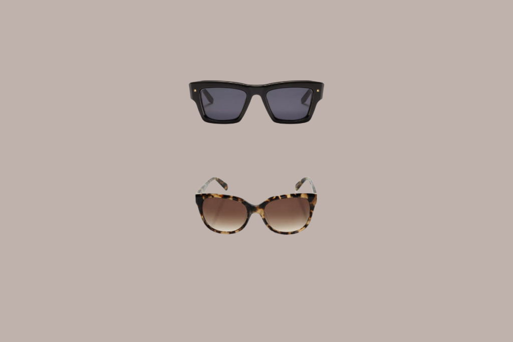 designer black and brown sunglasses