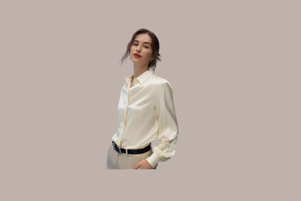 silk long sleeve blouse