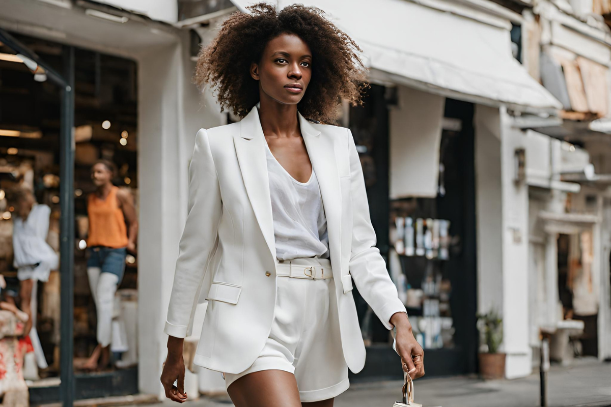 white blazer