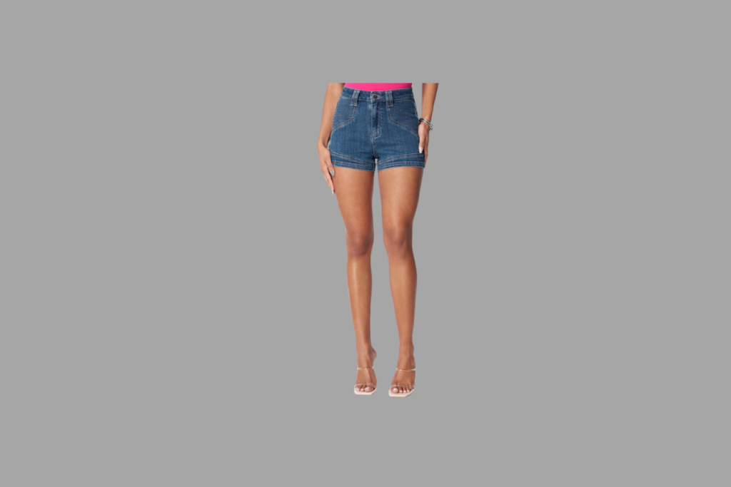 high waist denim shorts