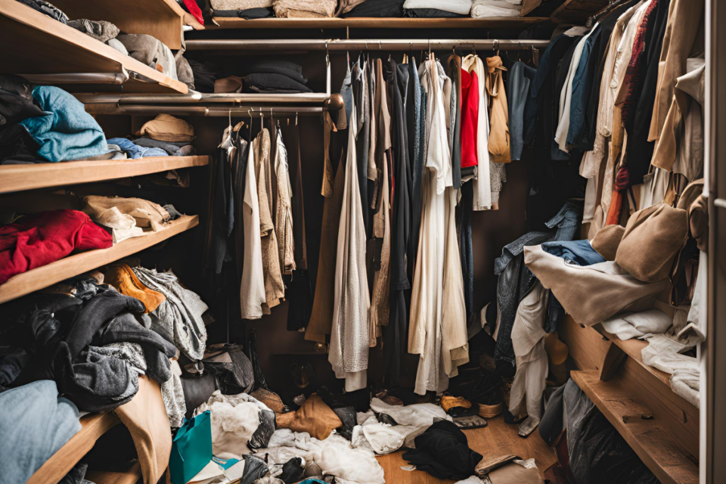 messy closet