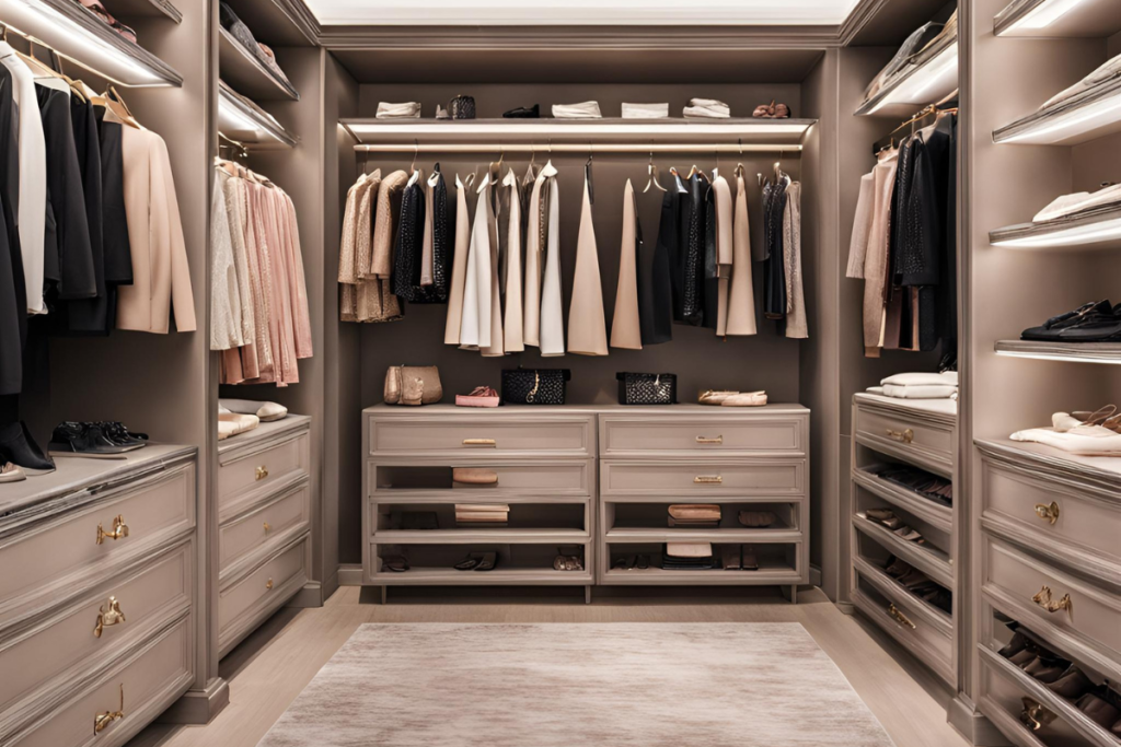 luxury organized closet