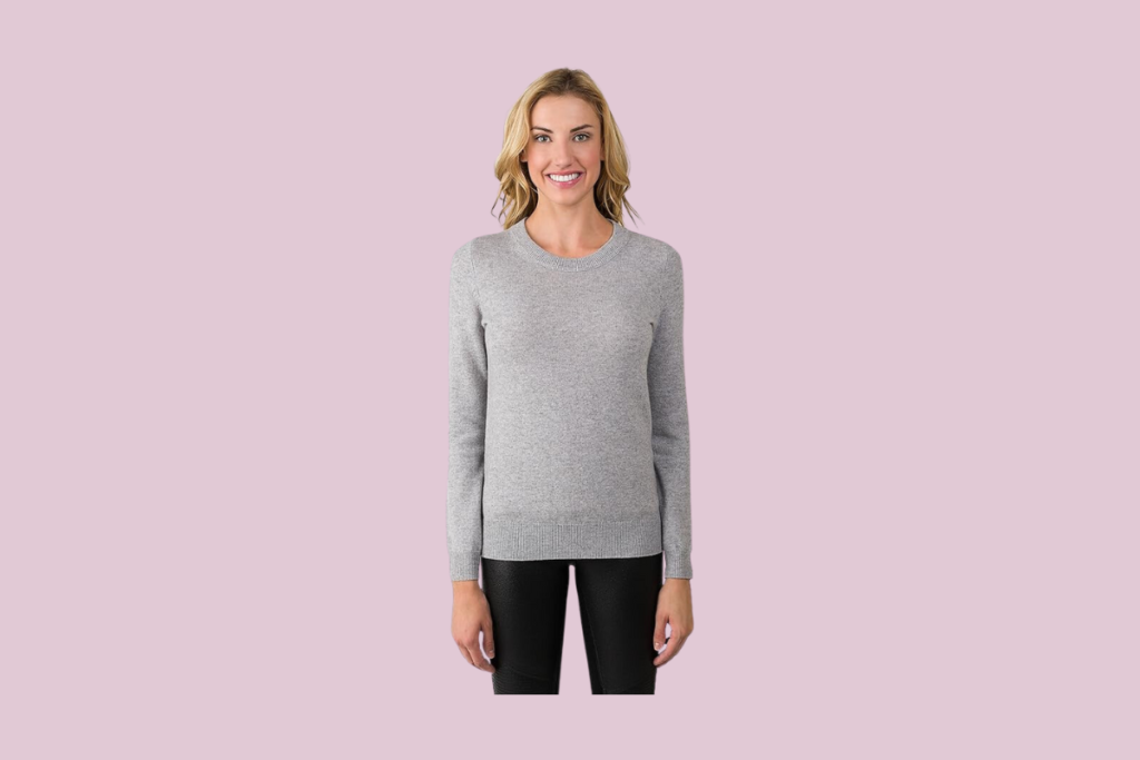 grey cashmere sweater