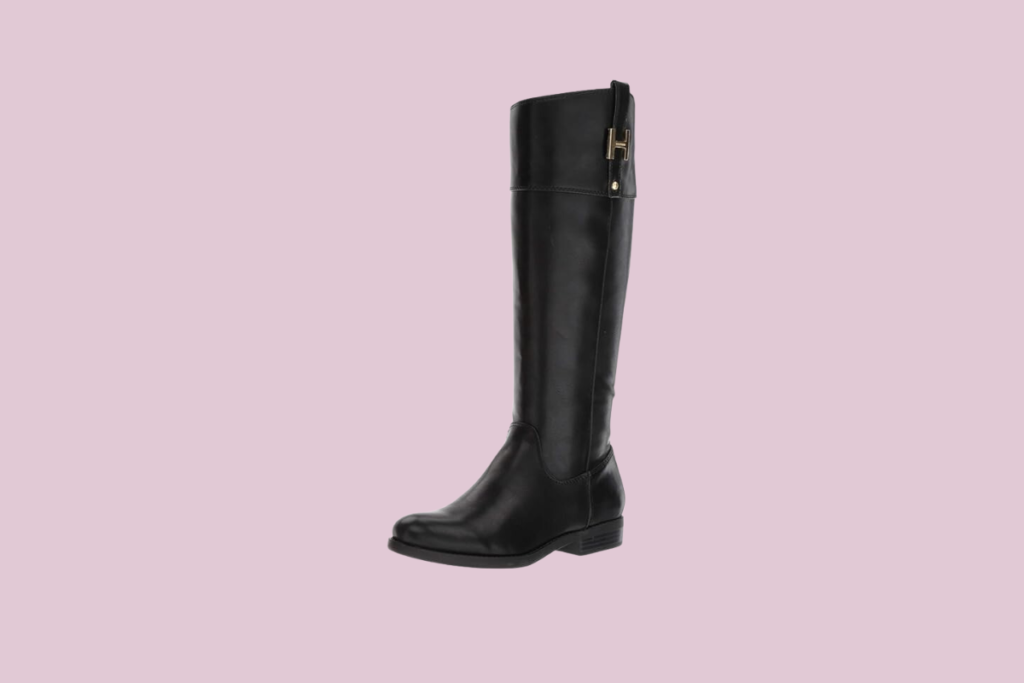 black riding boots