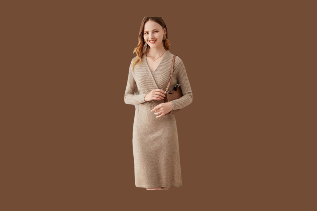 wool wrap dress